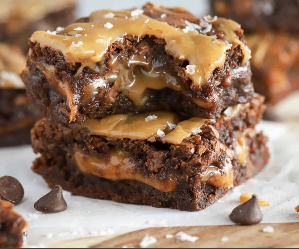 Caramel brownies