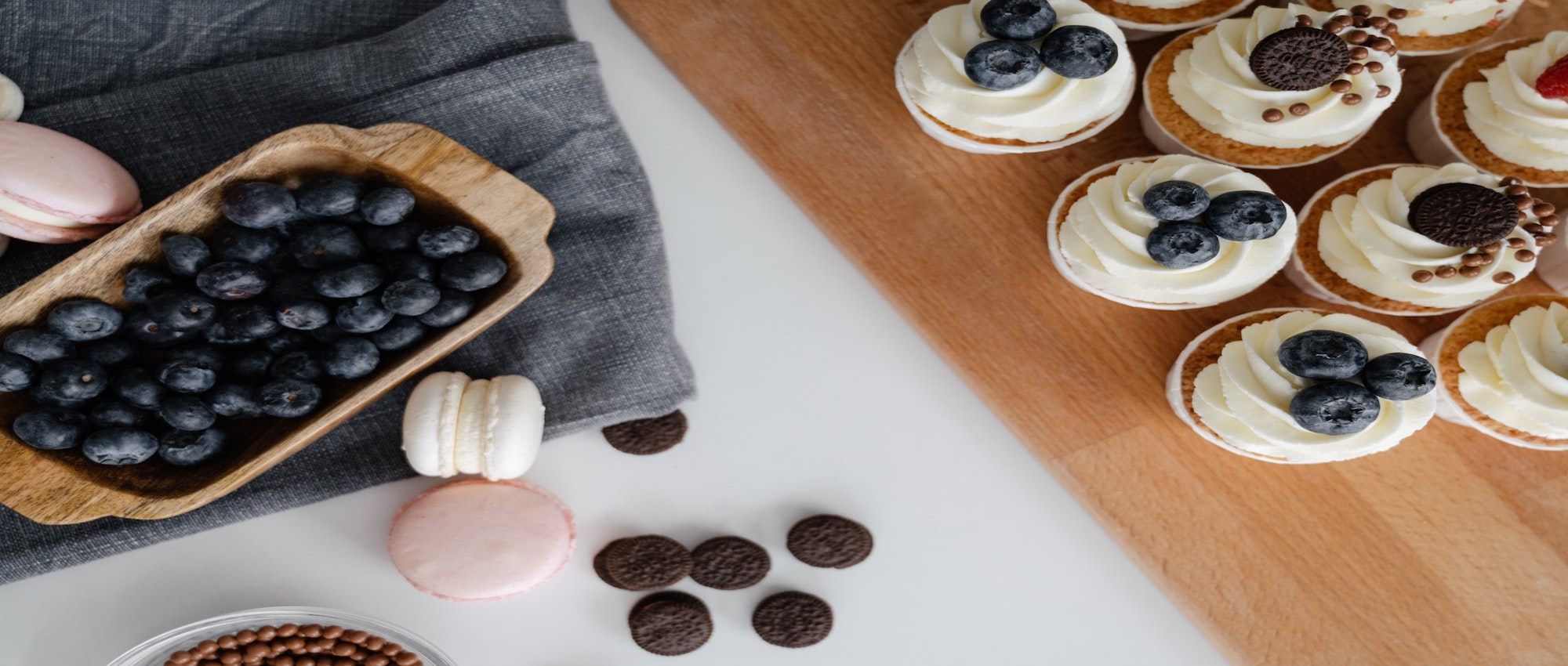 Blue berry cupcakes